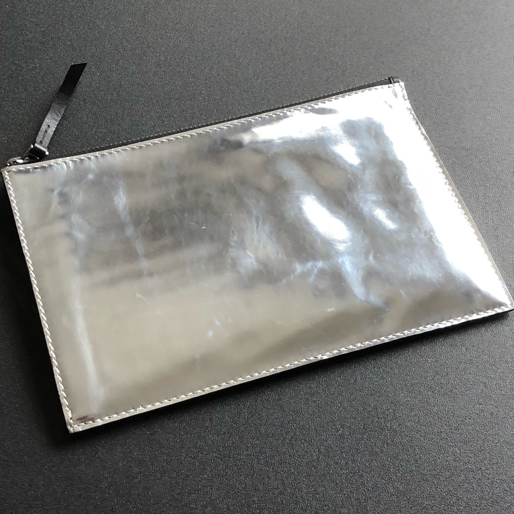 Madewell Colorblock Leather Pouch Clutch - Picture 2 of 4